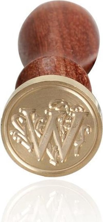 Houten Stempel met Letter W | Wax Seal | Stempelen
