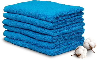 Miss Towels Hotelkwaliteit Gastendoekje Set - Turquoise - 6 stuks - Gastendoekjes - 100% katoen - 30x50cm - 550 gr/m2 - Made in Portugal