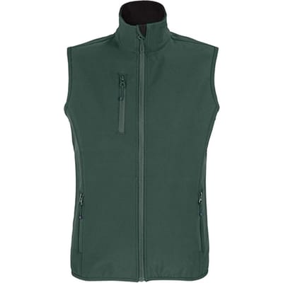 SOLS Dames/Dames Falcon Bodywarmer Softshell met rits (Bosgroen)