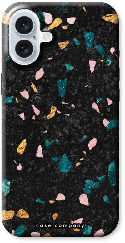 Case Company® - Hoesje geschikt voor iPhone 16 Plus hoesje - Terrazzo N°10 - Tough Case - Maximale Bescherming alle Kanten en Schermrand