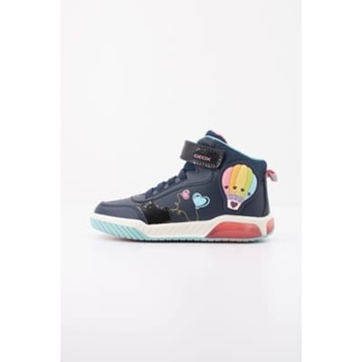 GEOX INEK MEISJES Sneakers - MARINEBLAUW/WATERGROEN - Maat 24