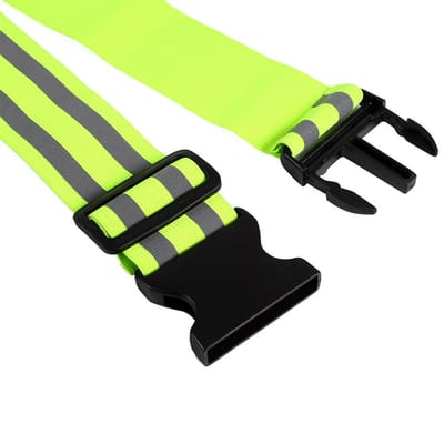 Hoge Zichtbaarheid Reflecterende Kleding Verstelbare Veiligheidsgordel Elastisch Voor Buitensporten yellow