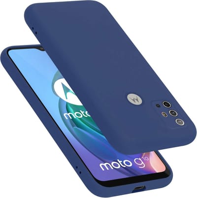 Cadorabo Hoesje geschikt voor Motorola MOTO G10 / G30 in LIQUID BLAUW - Beschermhoes gemaakt van flexibel TPU silicone Case Cover