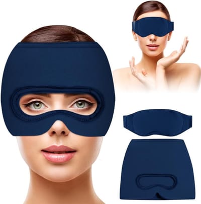 Migraine Masker - Hoofdpijn Muts - Directe Verlichting - Donkerblauw