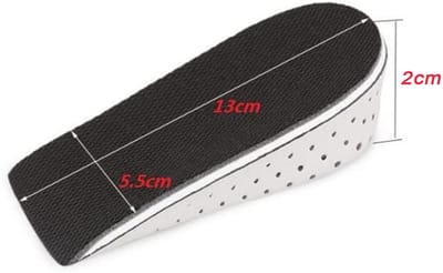 Dailygoody - Verhoogde inlegzolen - Ademend en comfortabel - 2 cm - Uniseks - Onzichtbare pads voor schoenen - Perfect voor lang staan en lopen