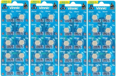 Alkaline speciaalbatterij Vinnic G6 / AG6 / LR920 / LR69 / Alkaline Knoopcel Batterij 40 Stuks
