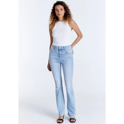 COJ - Matilda - Dames Flare Jeans - Light Blue