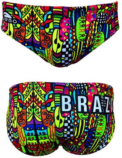 Turbo Fiesta Brazil Zwemslip Veelkleurig 3XL Man