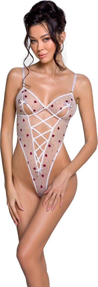 PASSION WOMAN TEDDIES | Passion Lovelia Teddy - White L/xl