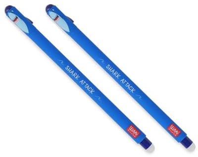 Uitwisbare Gelpen - Pen met Wisser - Fouten Corrigeren - Thermo Gevoelige Inkt - 2 Stuks - Blauw