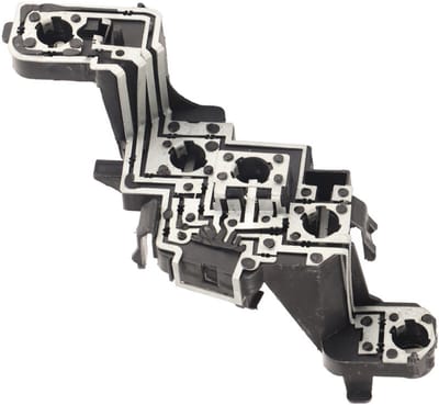 Printplaat voor het rechter achterlicht van de Peugeot 307 hatchback (modellen 2008-2013), hittebestendig, 6-pins interface, kan de originele printplaat vervangen.