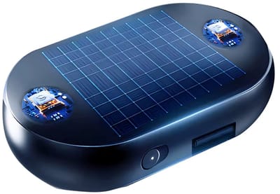 Solar Auto Ontdooier Sneeuwverwijderaar – Elektrische Voorruit IJsverwijderaar Antivries Winter Auto Accessoire- Blauw