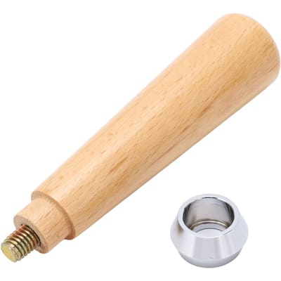 M10 Koffiefilter Handvat Comfortabele Grip Stabiele Bediening Koffie Portafilter Houten Handvat voor Café beige