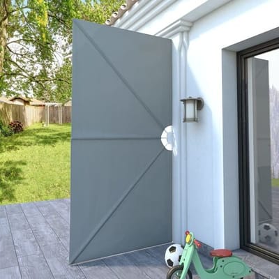 vidaXL - Terrasscherm - inklapbaar - 300x150 - cm - grijs
