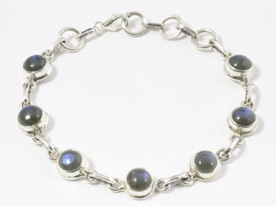 Zilveren armband met labradoriet