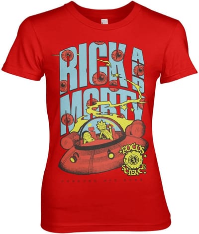Rick and Morty T-shirt Focus On Science Girly Tee WB-5-RM017-H70-5