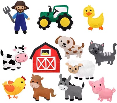 Naaiset voor kinderen - Knutselpakket Meisjes en Jongens - Boerderij