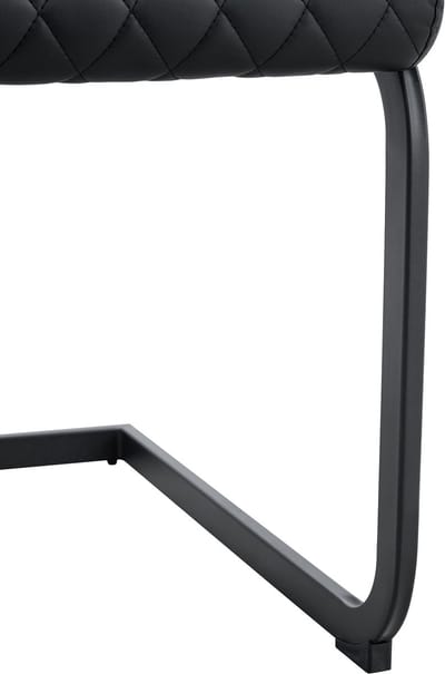 MODENUIT Ronde Eettafelset Voor 2 - 107 Cm - Met Dubbele Opbergruimte - Voor Eetkamer En Keukenhoek - MDF En Metaal - Zwart