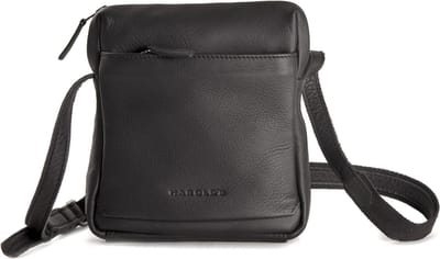 HAROLD'S Leren Schoudertas Ivy Lane Crossbag Black Zwart