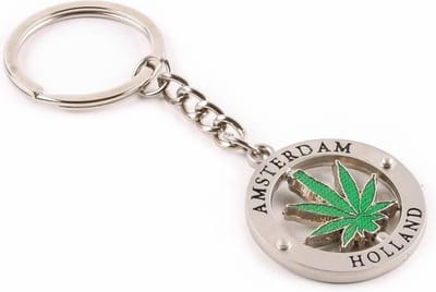 Sleutelhanger Wiet Draaiend Amsterdam - Souvenir