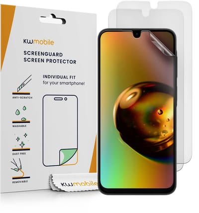 kwmobile Set of 3 Screen Protectors Compatible with Samsung Galaxy A26 5G - Anti-Glare Anti-Fingerprint Display Films - Matte