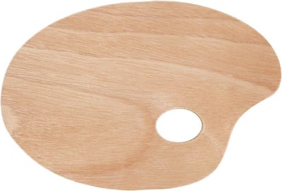 Palet | Verfpalet | Mengpalet | Schilderspalet | Houten kleurenpalet | DIY creatief palet | 20x30 cm | 1 stuk