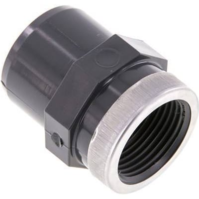 Pvc-Fitting Lijmmof Man 40mm x Binnendraad Rp 1'' [2 Stuks]