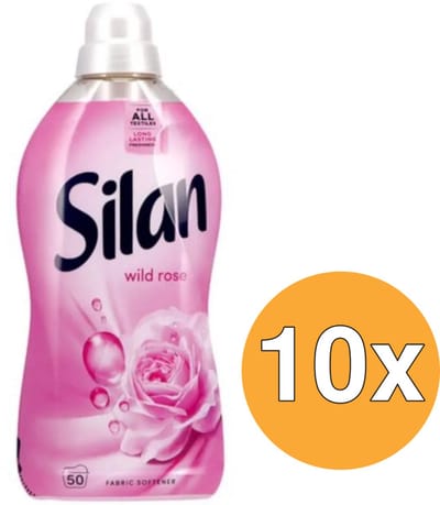 Silan Wasverzachter - Wild Rose 1100ml - 10x 50 Wasbeurten - Voordeelverpakking