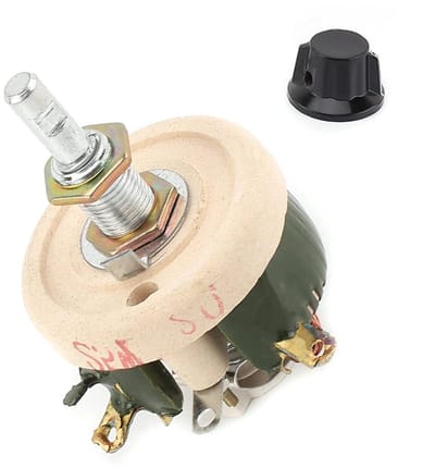 Keramische Potentiometer - Variabele Weerstand - Motortoerental Regeling - Draadgewonden Type - 25W 2 Ohm - Grijs