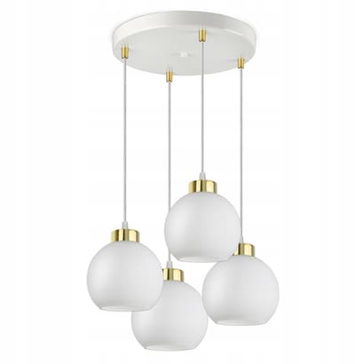 Hanglamp Witte Glazen Bollen EZ4 LED E27 - Stijlvol en Modern