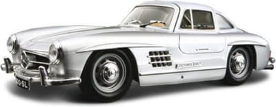 Mercedes Benz 300sl 1954 1:24 - zilvergrijs - modelauto - schaalmodel