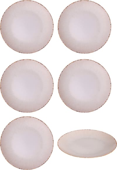 Bordenset 6 persoons - Ontbijtbord 24 cm - Porselein - Juntos Artesanal - Hazel & Bos