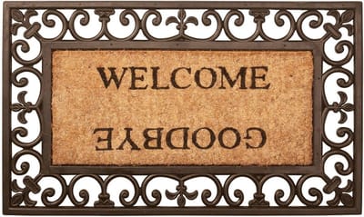 Esschert Design Deurmat Welcome/Goodbye rubber RB12
