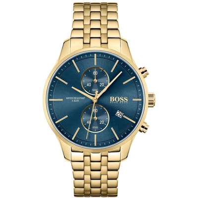 Hugo Boss 1513841 Associate Goud Herenhorloge 42 beige