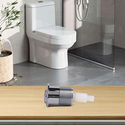 Dual Flush Stortbak Knop Chrome – Ronde Drukknop voor Badkamer met Eenvoudige Installatie