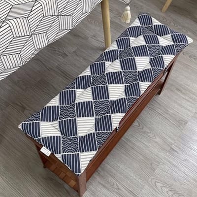 Bankkussen voor buiten - Zitkussen met bandjes - Comfortabel zitten - Waterdichte stof - 270x40x2 cm - Stijl 5