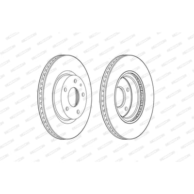 Remschijf FERODO DDF2465C