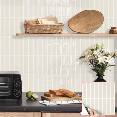 Dailygoods- Wandstickers 25,5 x 25,5 cm - Zelfklevend - Waterdicht - Muurdecoratie - Keuken/Badkamer - Gemakkelijk aan te brengen - Muursticker