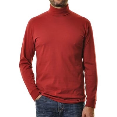 Ragman Long Sleeve Uni Col T-Shirt Single Jersey Wijnrood / male