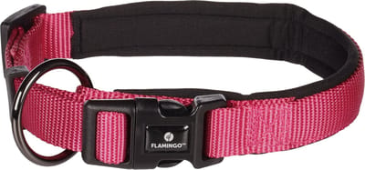 Flamingo Abbi - Halsband Honden - Halsband Abbi Kersenrood S 40-45cm 20mm - 1st - 190621 - 1st