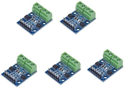 Motor Driver Module - Motor Controle - Projecten Sturen - Twee Kanalen - 5 Stuks - Groen