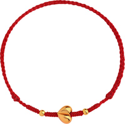 Handgemaakte Perzik Hart Armband – Geluksarmband met Rood Koord – Verstelbare Armband voor Vrouwen, Geliefden en Beste Vrienden – Liefde en Gelukssymbool