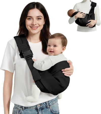 Baby Draagzak - Baby Heupdrager Draagzak - Baby Comfort - Groeit Mee Met Kind - One Size Fits All - Zwart