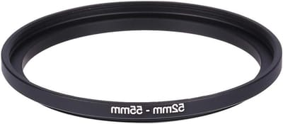 Filteradapter 52mm naar 55mm - Metalen Step-up Ring voor Lensfilters en Fotografie Accessoires