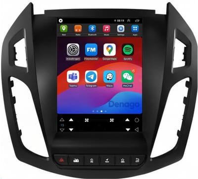 CarPlay autoradio geschikt voor Ford Tourneo Connect | 2013 t/m 2018 | Android 13 | Tesla Style | Draadloos Apple CarPlay & Android Auto | 2GB + 32GB | Denago DNG-A481 | 2025 model | 2013 2014 2015 2016 2017 2018 | Bluetooth & Wifi