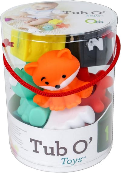 Babyspeelgoed Set - Ontwikkelingsspeelgoed - Zintuiglijke Ontwikkeling - 9 Delige Kleurrijke Set - 14 x 14 x 20 cm - Meerkleurig