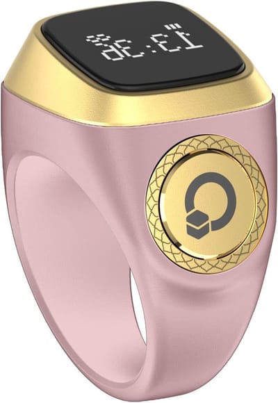 Digitale Teller Ring - Slimme Tally Clicker - Dagelijkse Tellen - Oplaadbaar Display - 20 mm - Zwart
