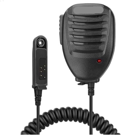 Schouderluidspreker Microfoon - Portofoon Accessoire - Waterdichte Communicatie - Universele Compatibiliteit - 60cm tot 210cm