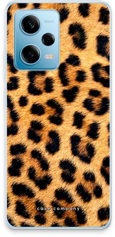 Case Company® - Hoesje geschikt voor Xiaomi Redmi Note 12 Pro 5G hoesje - Luipaard - Soft Cover Telefoonhoesje - Bescherming aan alle Kanten en Schermrand