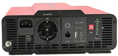 Omvormer-lader - EZA - Zuivere sinusgolf 2000 W - Zuivere sinusgolf - 40 A lader - Automatische MPS - Afstandsbediening met LED-verlichting